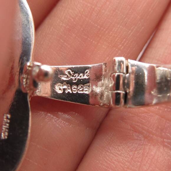 925 Sterling Silver Vintage Canada David Sigal Heart Pendant - Picture 6 of 6